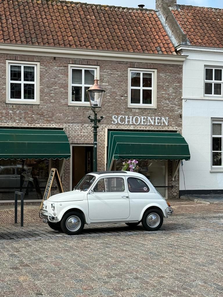 Fiat 500L 1971 Oldtimer, Auto's, Fiat, Wit, 17 pk, Particulier, Geïmporteerd