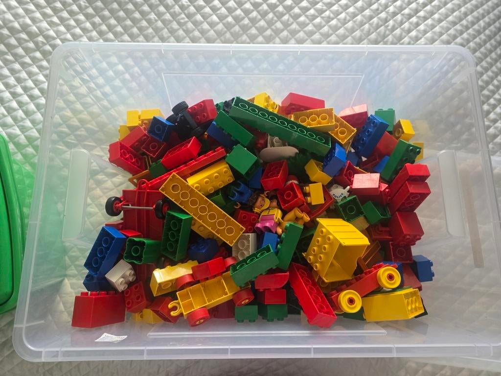 Grote bak vol lego duplo, Ophalen of Verzenden, Gebruikt, Duplo