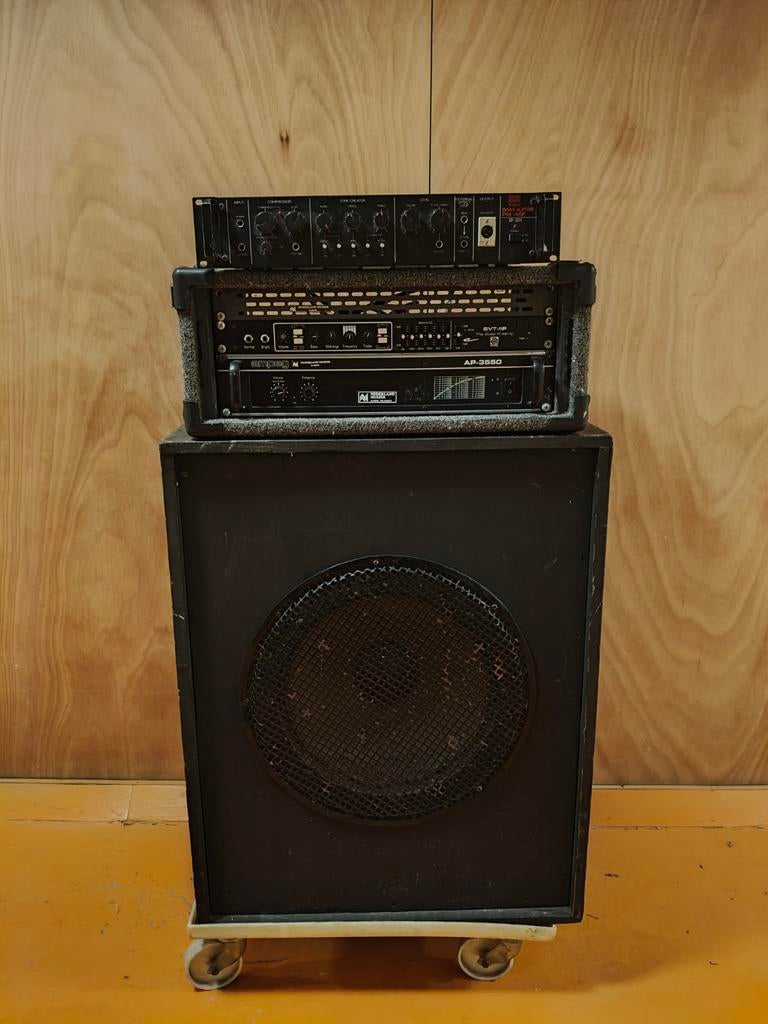 Vintage Ampeg - JBL bas set, Ophalen of Verzenden, Gebruikt, Basgitaar, 100 watt of meer