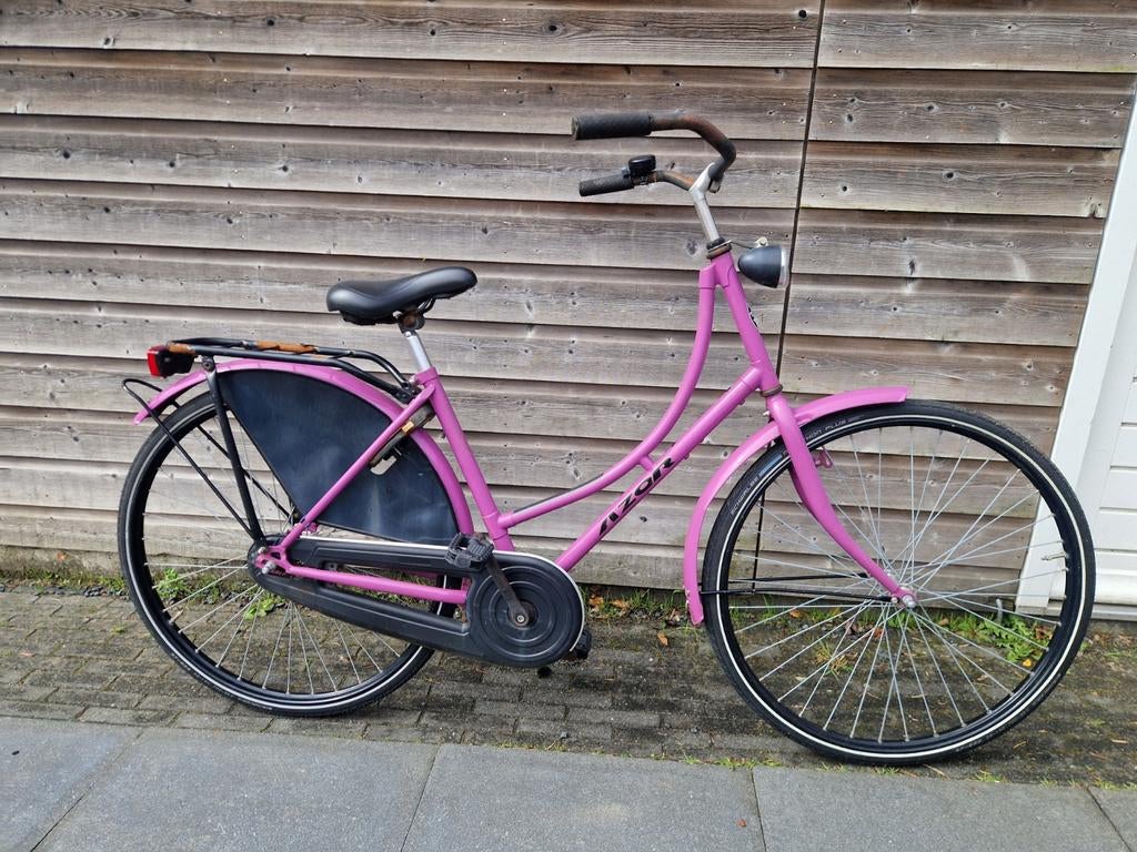 Azor paarse stations fiets maat 50cm, Ophalen