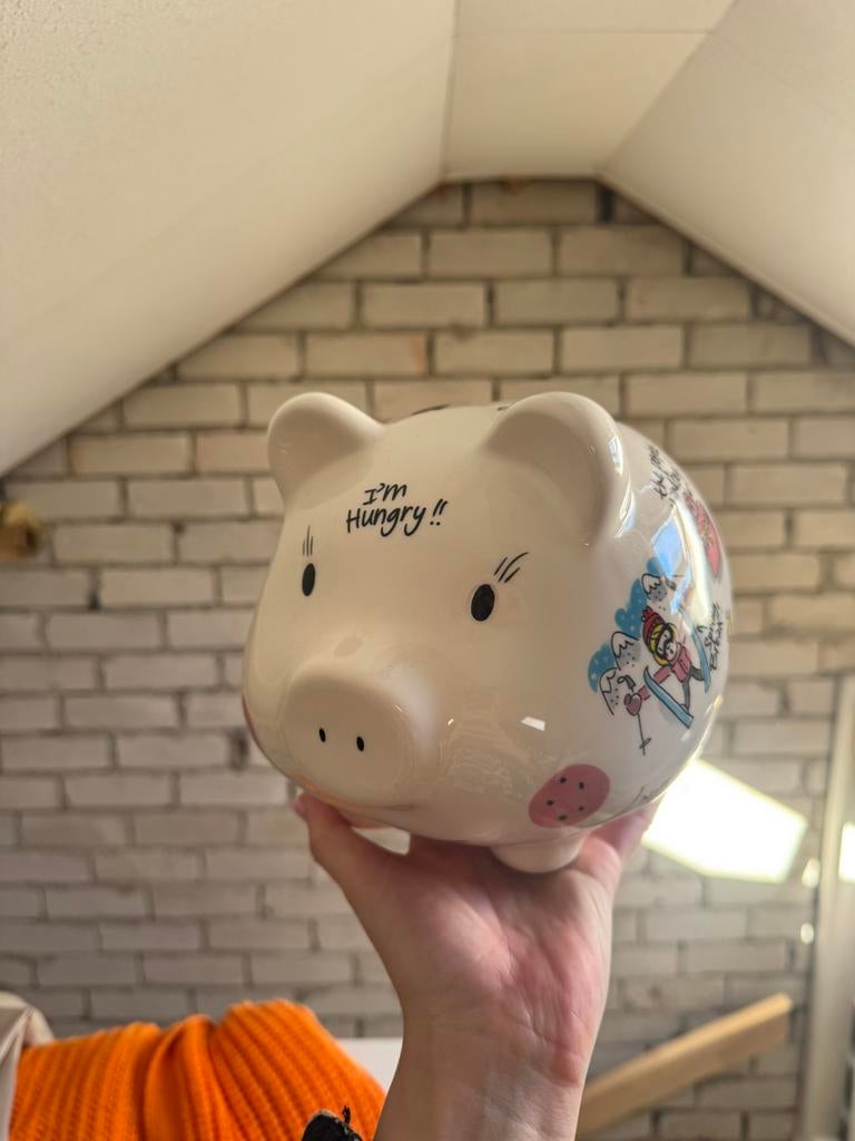 Blond amsterdam spaarvarken, Ophalen, Zo goed als nieuw, Steen, Aardewerk of Keramiek, Dier