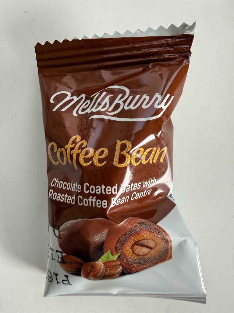 1 kg milk cocolate coated dates with roasted coffie bean, Ophalen