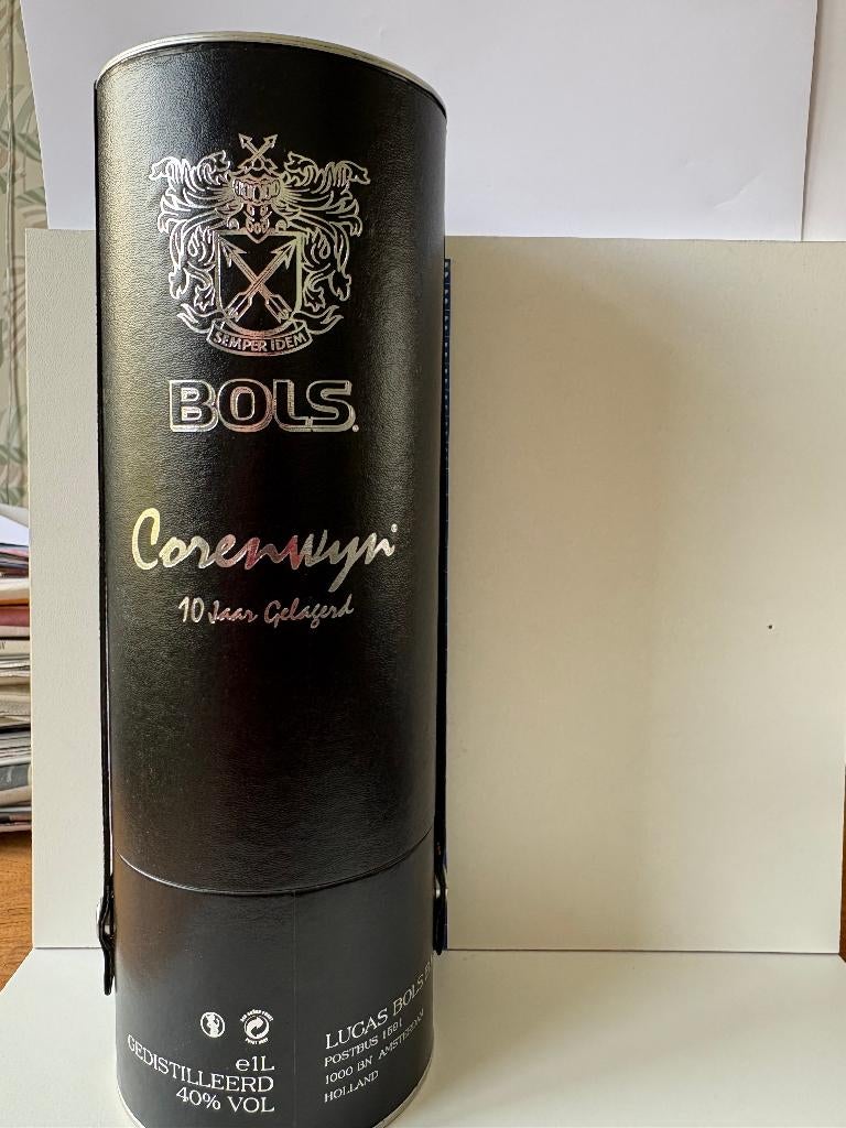 Lege Bols Corenwijn 10 jaar gelagerd kruik in koker, Verzamelen, Ophalen of Verzenden, Gebruikt, Verpakking