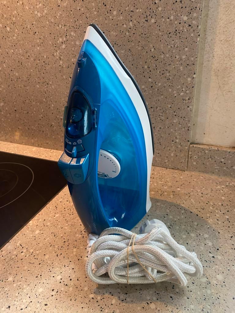 Philips Comfort Strijkijzer - Blauw/Wit, Ophalen of Verzenden, Gebruikt, Strijkijzer met snoer