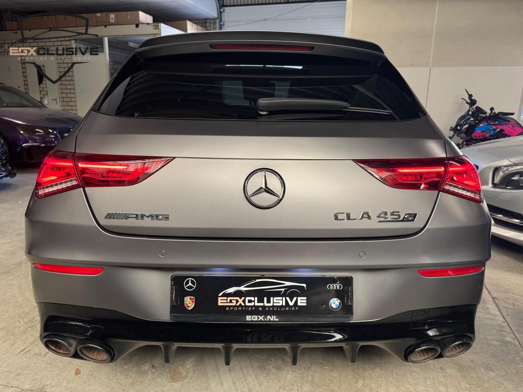 Mercedes-Benz CLA-klasse Shooting Brake AMG 45 S 4MATIC+ Pre, Auto's, Automaat, Gebruikt, 4 cilinders, Leder en Stof