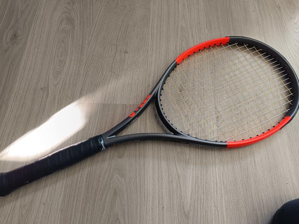 Wilson burn 100 uls tennisracket gripmaat 1, Gebruikt, L1, Ophalen of Verzenden, Wilson