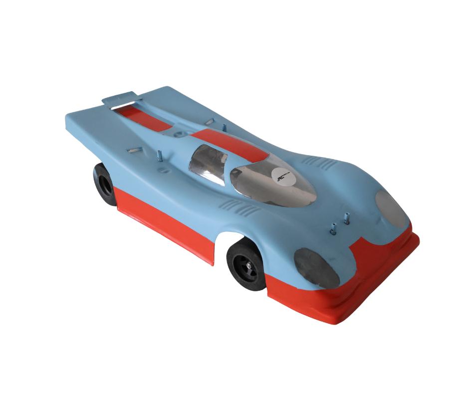 Tamiya F-103 chassis met Pancar body 1/10 rc auto, Elektro, Gebruikt, Ophalen of Verzenden, Schaal 1:10