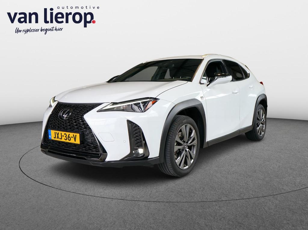 Lexus UX 250h F Sport LEDER | CARPLAY | STOELVERW. | DEALER-, Gebruikt, Zwart, 4 cilinders, 4 stoelen