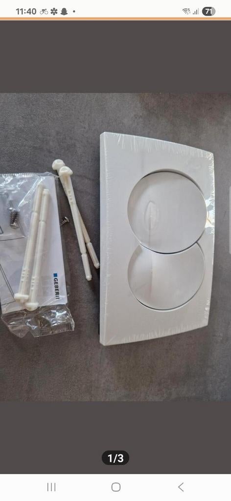 Nieuwe in doos Geberit Drukplaat wc, Ophalen of Verzenden