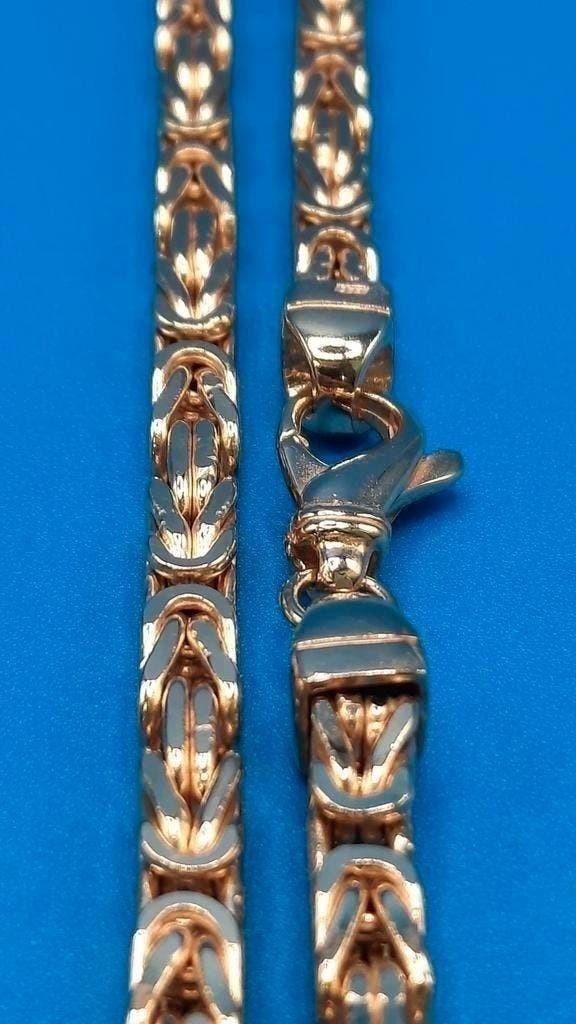 gouden Koningsketting 14kt, Www.bredajuwelier.nl, Nieuw, Ophalen of Verzenden, Www.bredajuwelier.nl