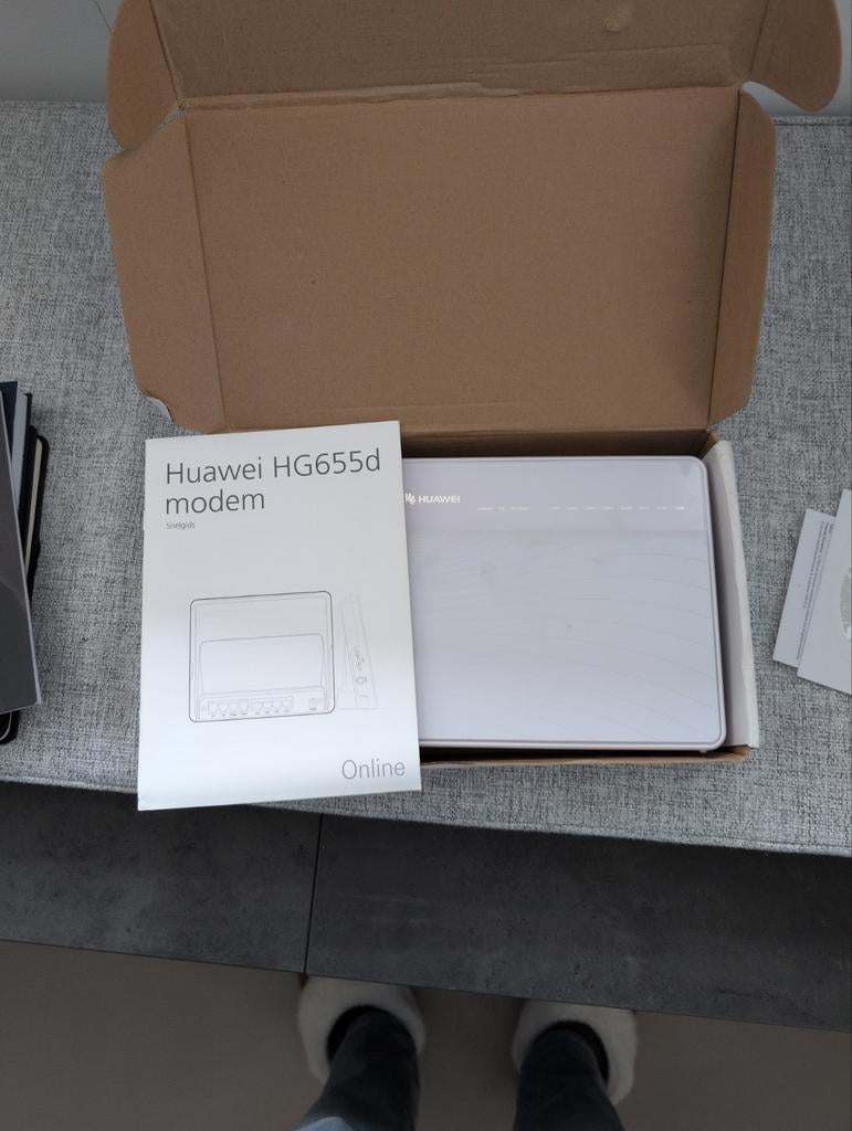 Huawei HG655d modem/router - Zo goed als nieuw, Ophalen of Verzenden, Zo goed als nieuw, Router met modem, Huawei