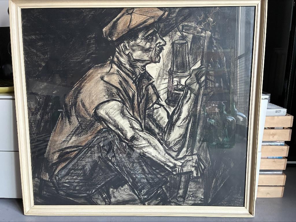 de mijnwerker Jan Toorop 90 x 100 cm, Ophalen