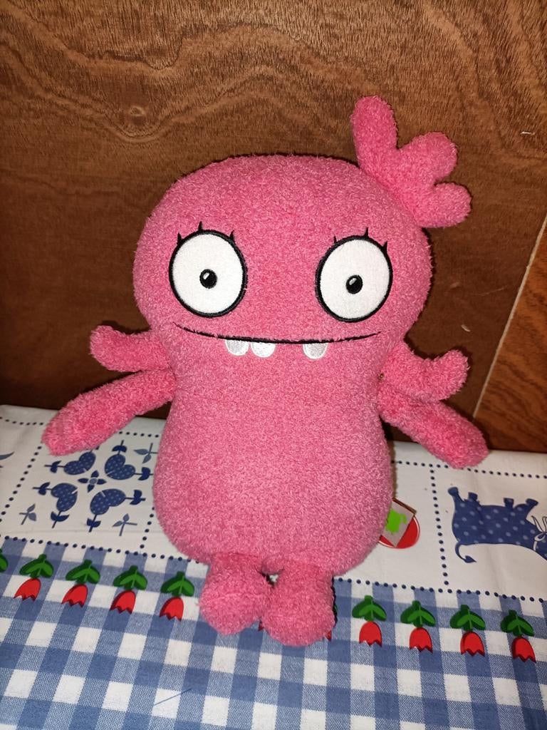 Ugly Dolls roze Moxy knuffel 24 cm groot, Ophalen of Verzenden, Zo goed als nieuw, Overige typen