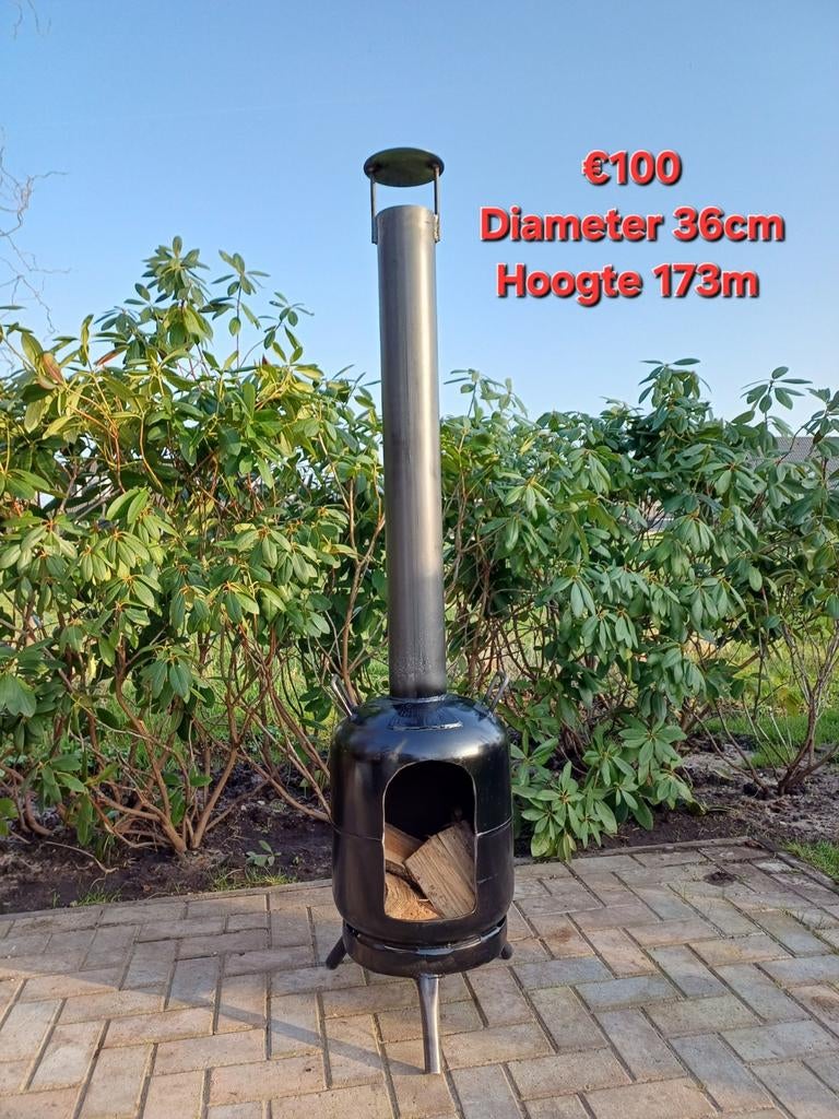 Terraskachel Buitenhaard Terrashaard Buitenkachel Houtkachel, Ophalen of Verzenden, Nieuw