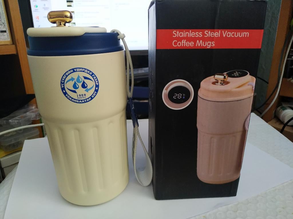 Roestvrijstalen vacuüm koffie mok - nieuw, Overige materialen, Nieuw, Ophalen of Verzenden, Overige stijlen