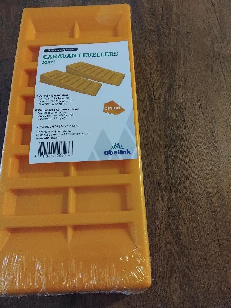 levelers voor caravan of camper tot 4000 kg, Caravans en Kamperen, Ophalen, Nieuw