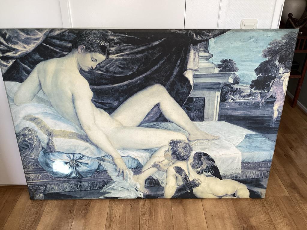 Reproductie Sustris Lambert - Venere e Cupido, Ophalen of Verzenden