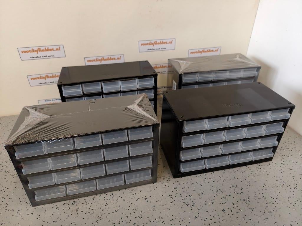 4x opbergkastjes Raaco 19 lades