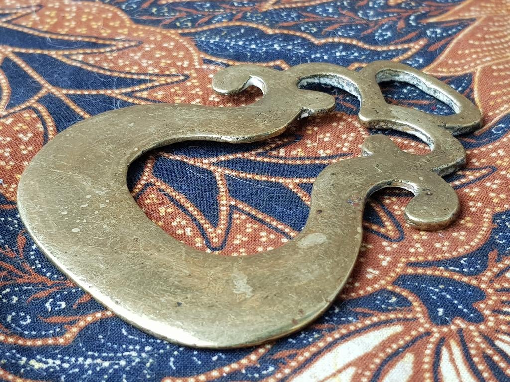 Zeldzaam antiek kleppermannetje uit Engeland 9 cm. uit 1890., Ophalen of Verzenden, Koper