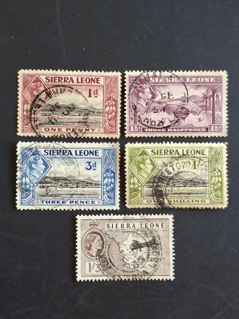 Sierra Leone Mixkaveltje, Verzenden, Overige landen, Gestempeld