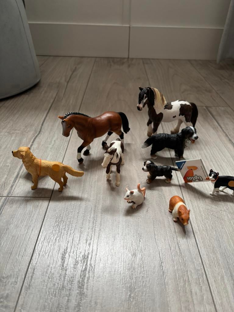 Schleich boederij dieren in nieuwstaat!, Ophalen of Verzenden, Zo goed als nieuw, Paard, Beeldje of Figuurtje