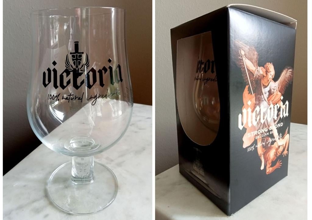 5 nieuwe Victoria Bierglazen, Verzamelen, Ophalen of Verzenden, Nieuw, Glas of Glazen, Overige merken