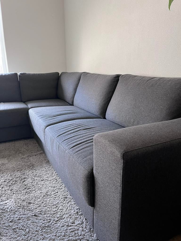 Profijt meubel grijze bank, Ophalen, Gebruikt, Stof