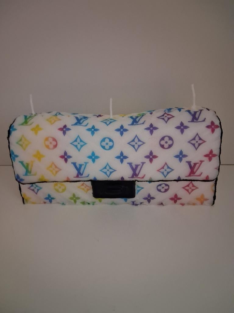 Handgemaakte tas kaars met Louis Vuitton logo, Overige materialen, Overige kleuren, Nieuw, Ophalen of Verzenden