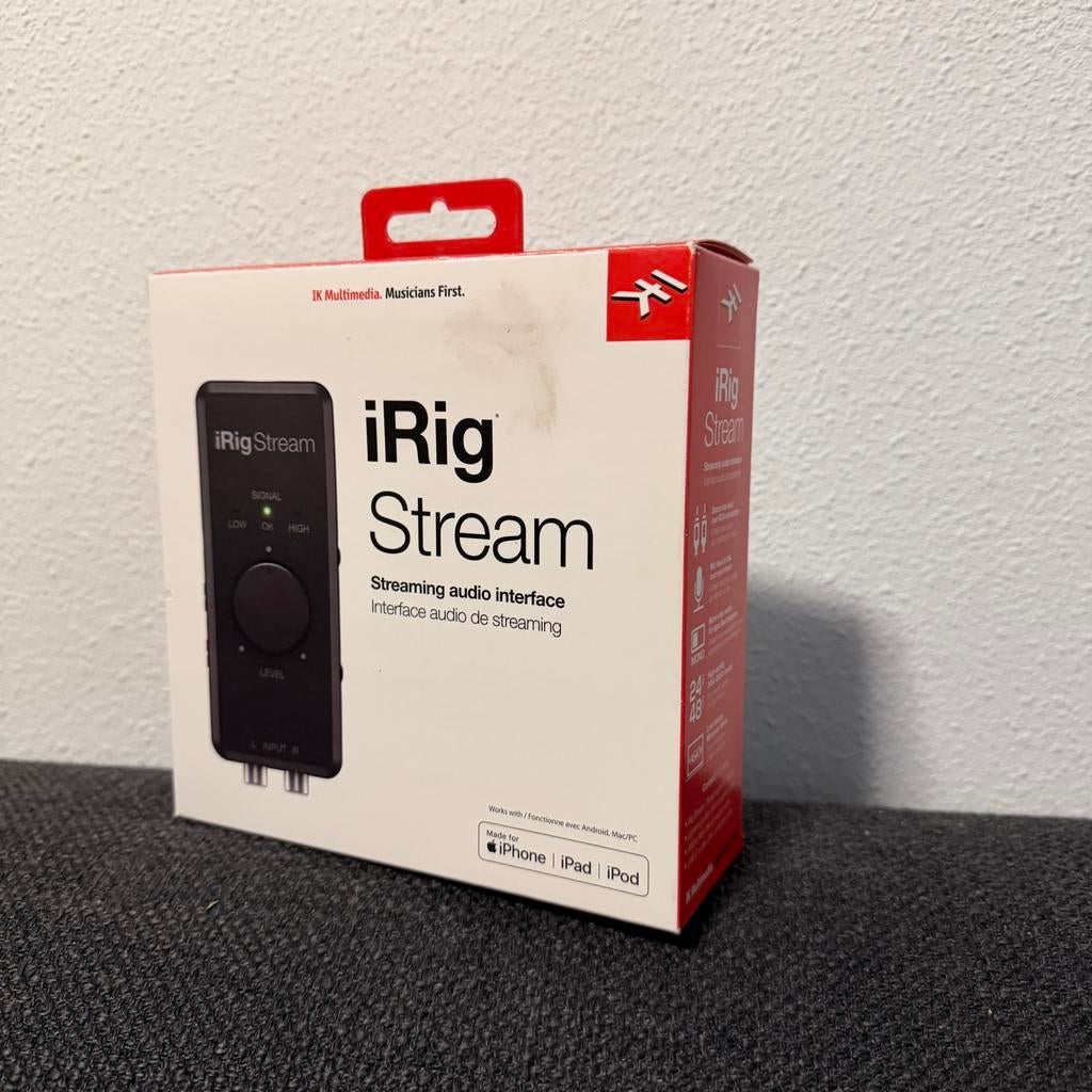 iRig Stream IK audio muziek apple iphone ipad stream dj mix, Ophalen of Verzenden, Zo goed als nieuw