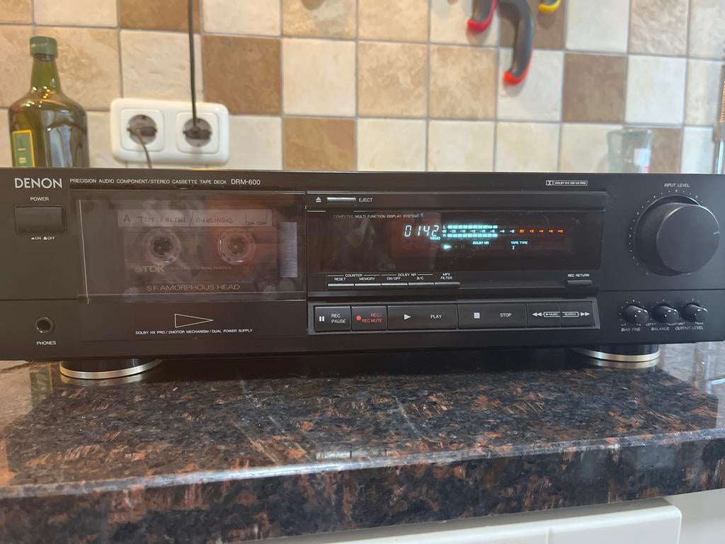 Denon Cassettedeck DRM-600 - Goede staat, lichte krasjes, Ophalen, Enkel, Denon, Tiptoetsen