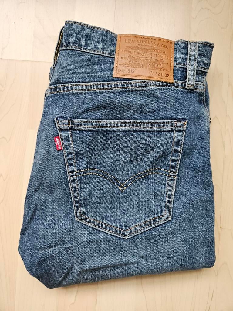 Levi's 512 Heren Jeans W32 L32 - Zo goed als nieuw, Levi's, Blauw, W32 (confectie 46) of kleiner, Ophalen of Verzenden