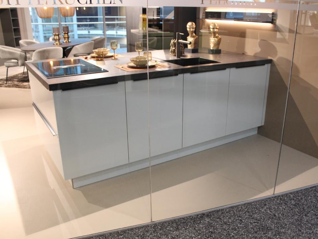 AL59 Moderne design keuken met schiereiland | nwpr €36.150, Ophalen, Wit, Nieuw, Dubbelwandige keuken