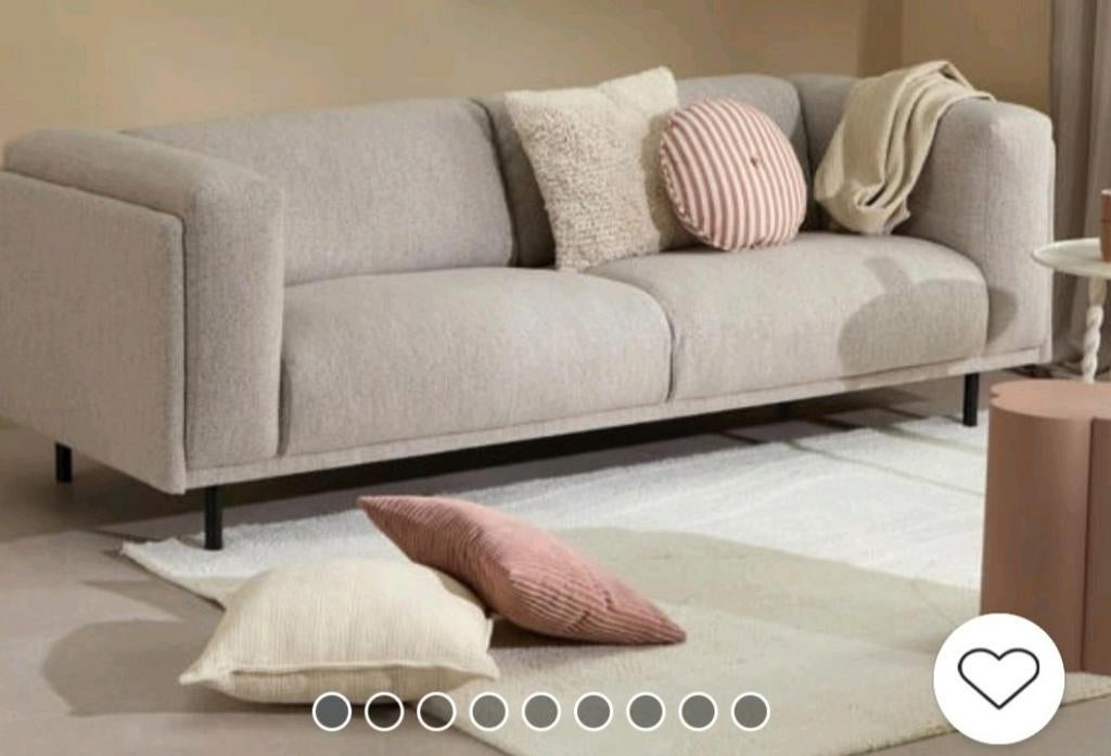 NOUS Living Metta 3-zitsbank, Tweepersoons, 75 tot 100 cm, Ophalen of Verzenden, Zo goed als nieuw