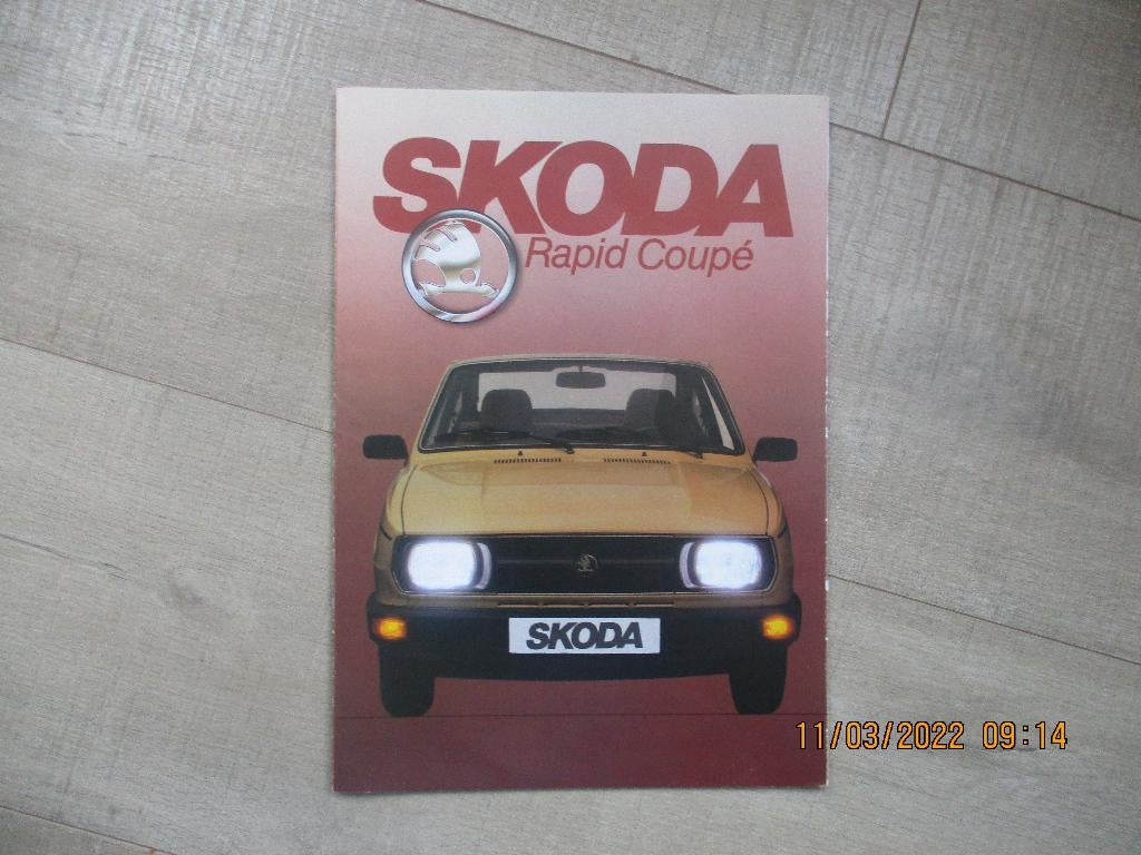 Skoda Rapid Coupé -- Skoda 130 Folder -- SALE !!, Ophalen of Verzenden, Zo goed als nieuw, Overige merken