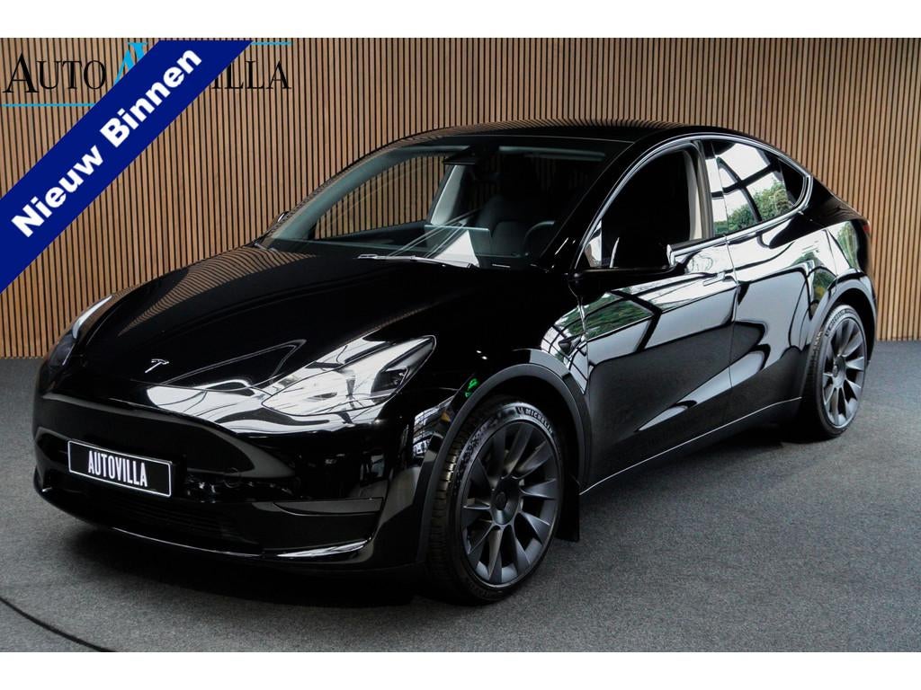 Tesla Model Y Long Range Dual Motor AWD Navi 360 Leer ACC, Automaat, Achterwielaandrijving, Gebruikt, Zwart