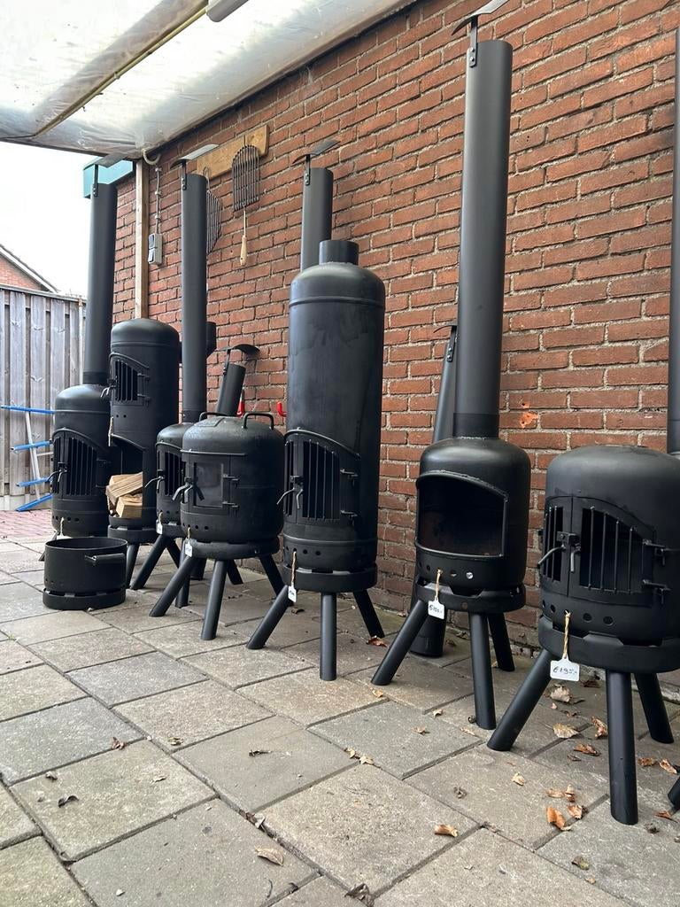 Te koop diverse tuinkachel buitenhaard overeenkomstig bbq, Ophalen, Amer 2 7333lp apeldoorn, Hademohaarden@outlook.com, Nieuw