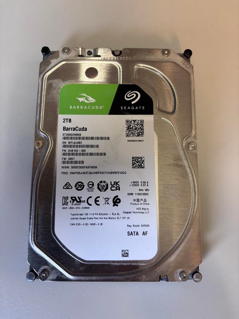 2 TB seagate HHD hardeschijf, Computers en Software, Harde schijven, Intern, HDD, Nieuw, Ophalen of Verzenden