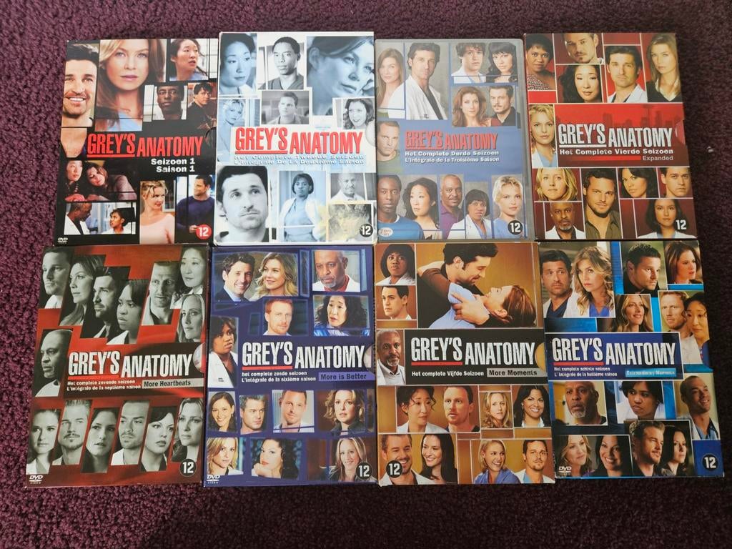 Greys anatomy S1-8 dvd, Cd's en Dvd's, Ophalen of Verzenden, Gebruikt, Boxset