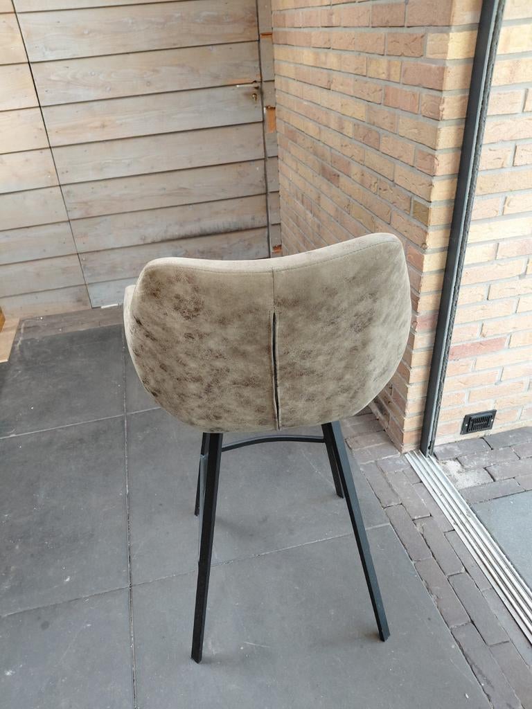 Hoge kruk legergroen, 60 tot 90 cm, Ophalen of Verzenden, In hoogte verstelbaar, 1 kruk