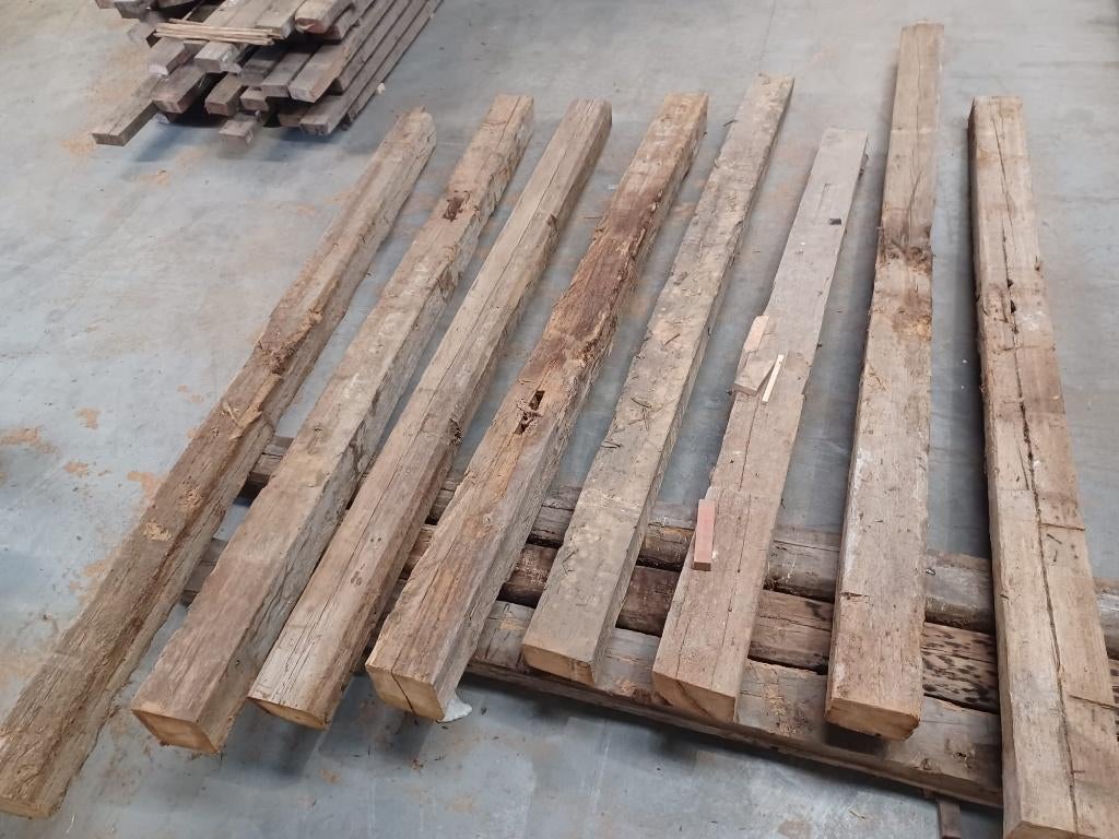 Amerikaans grenen gebinten en staanders, Ophalen, Gebruikt, Grenen, Balk