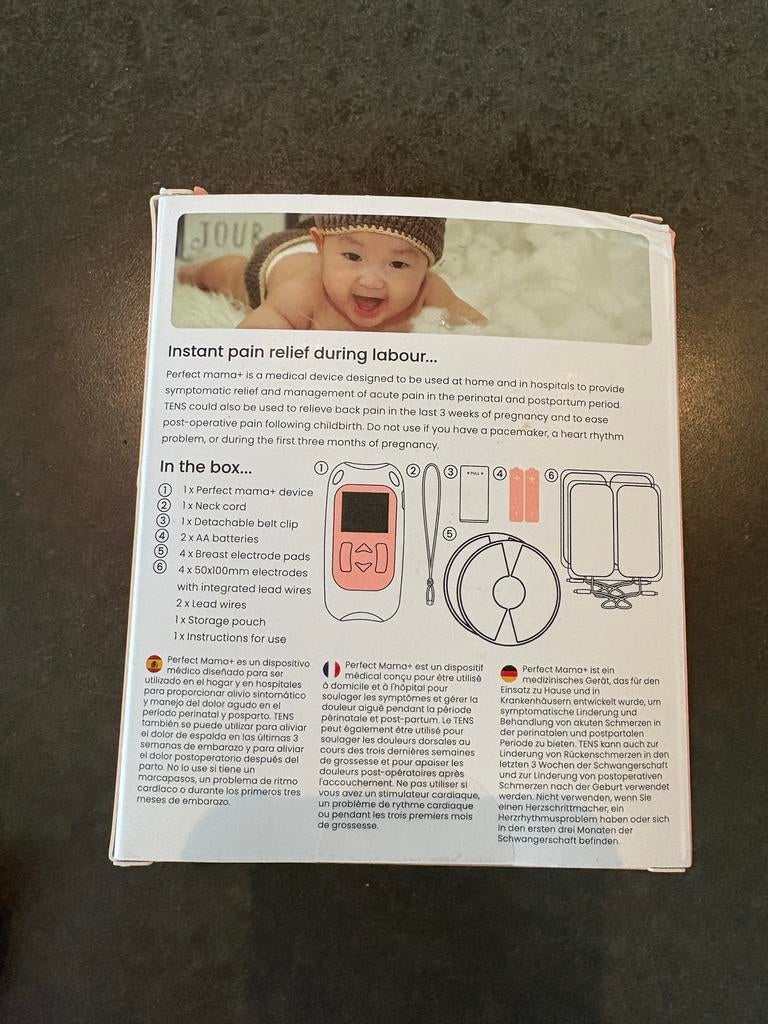 TENS apparaat Perfect Mama+ (1x gebruikt) + nieuwe elektrode, Ophalen of Verzenden, Zo goed als nieuw, Overige typen