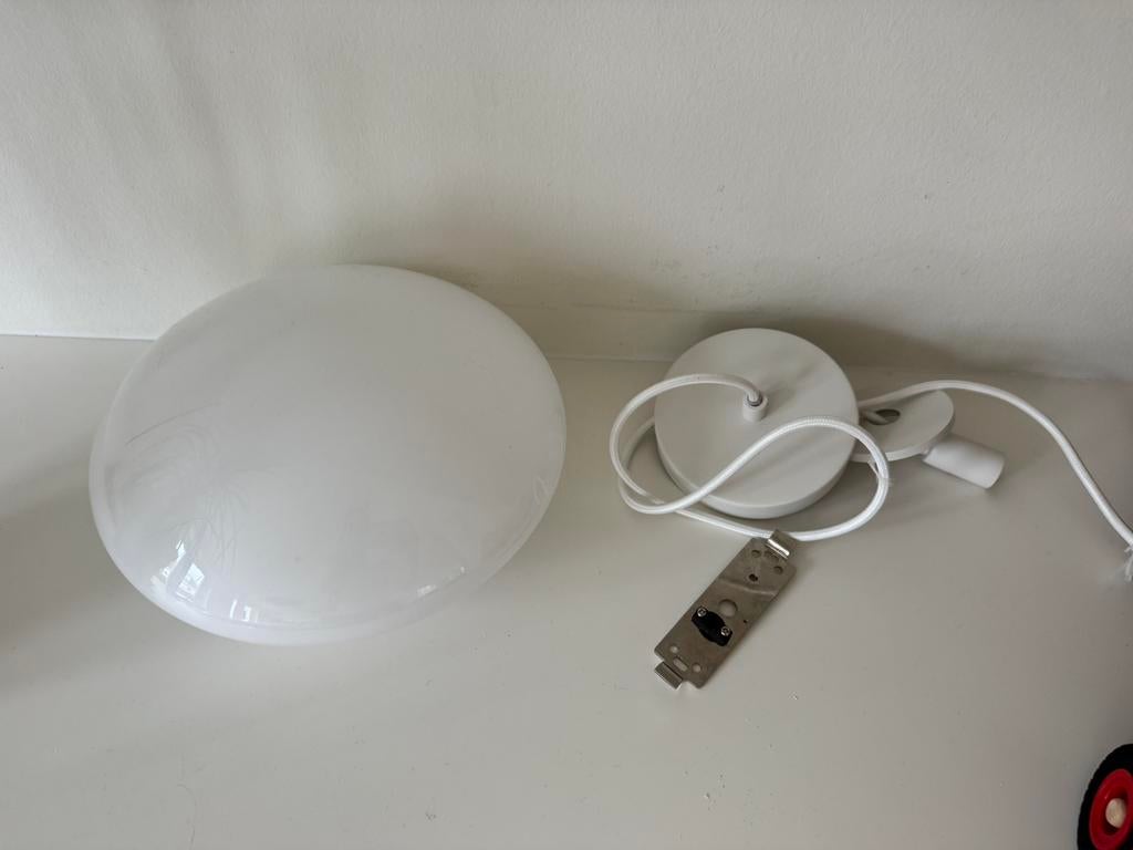 Mist AP15 hanglamp mat wit - &Tradition zgan, Huis en Inrichting, Ophalen of Verzenden, Zo goed als nieuw, Minder dan 50 cm