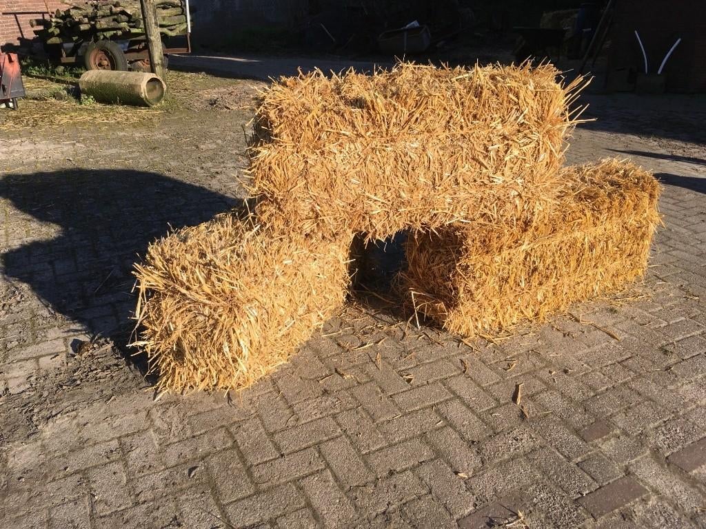 Stro pakken te koop, Ophalen, Gebruikt