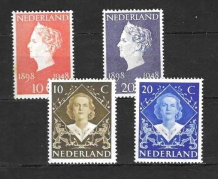 Nederland 504-507, postfris Jubileumzegels 1948, Postzegels en Munten, Postzegels | Nederland, Verzenden, Na 1940, Postfris