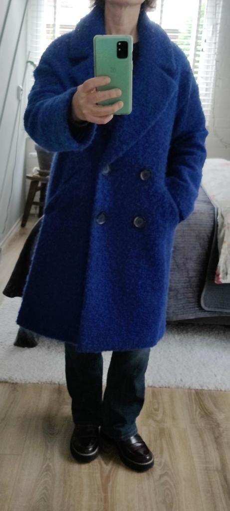 MbyM Tyra koningsblauw jas in maat M., Maat 38/40 (M), Blauw, Ophalen of Verzenden, Zo goed als nieuw