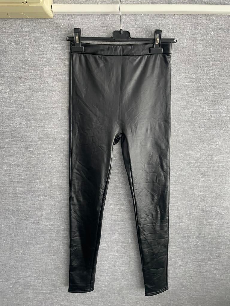 Warme Legging, maat S/M leatherlook, Legging, Maat 36/38 (S), Zwart, Ophalen of Verzenden