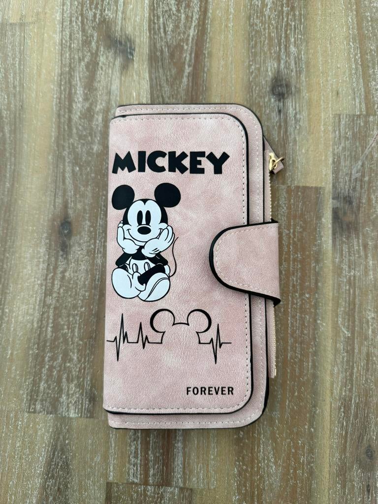 Portemonnee Mickey, Sieraden, Tassen en Uiterlijk, Portemonnees, Nieuw, Overige merken, Roze, Ophalen of Verzenden