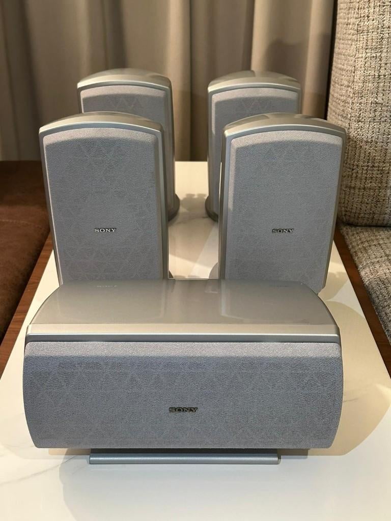 4x Sony SS-LA300ED / Sony SS-LAC305ED Silver Speakers, Ophalen of Verzenden, Zo goed als nieuw, 60 tot 120 watt, Sony