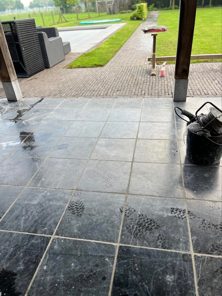 Belgisch Hardsteen vloer polijsten, Ophalen of Verzenden, Hardsteen, 10 m² of meer, Vloertegels