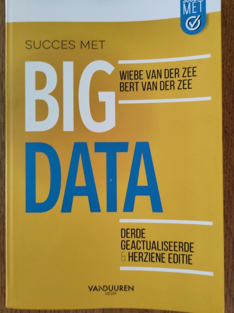Wiebe van der Zee - Succes met Big Data, Ophalen of Verzenden, Zo goed als nieuw, Wiebe van der Zee; Bert van der Zee